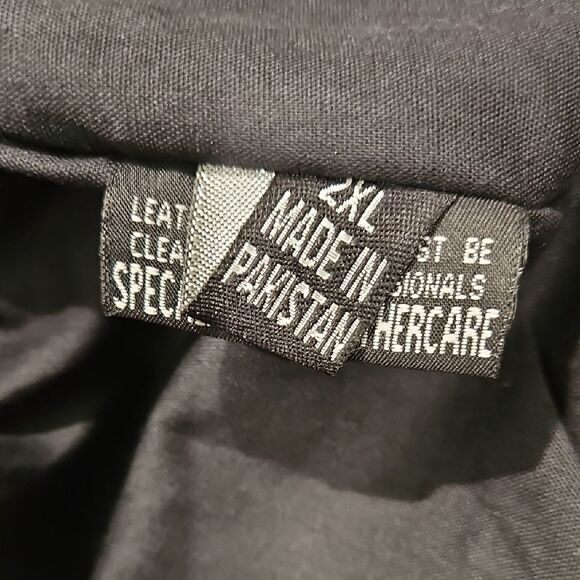 Daniel smart Black Leather Jacket 2XL - Picture 6 of 9